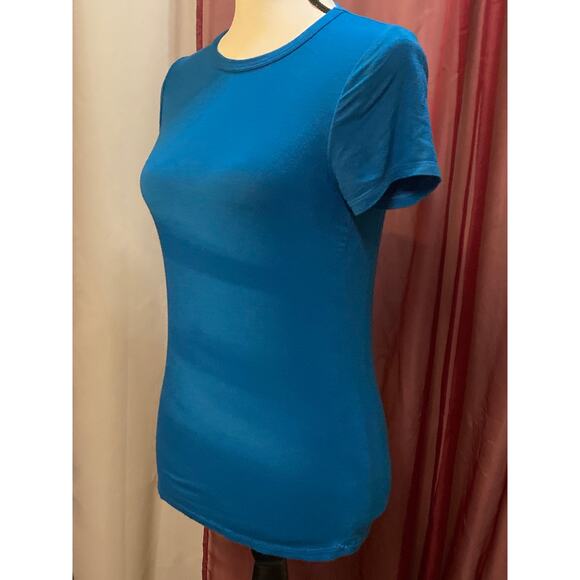 Urban CoCo Slim Fitted T-shirt, Steel blue, size small - Picture 6 of 10